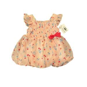 Emporio Baby NWT Pink Floral Bubble Dress 18 Month Spring Easter